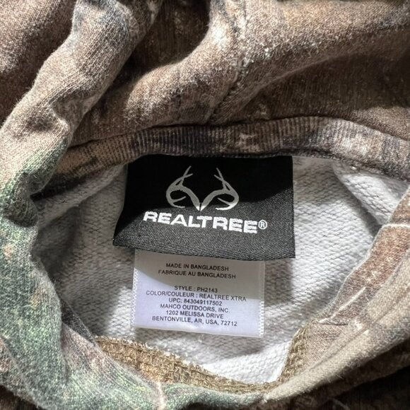 realtree camo hoodie Men’s Medium Pullover Outdoor Hunting Camping Hiking Sweats - Picture 3 of 6